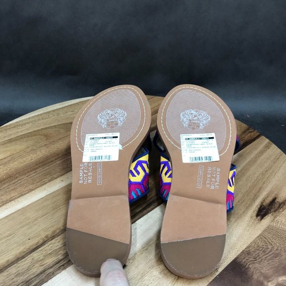 Vince Camuto Multicolor Slides Sandals Slip On Womens Size 7 B - Picture 5 of 7